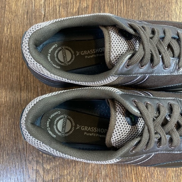 Grasshoppers Brown Suede/Copper Sneaker Wmn Sz 7.5 - Picture 6 of 11